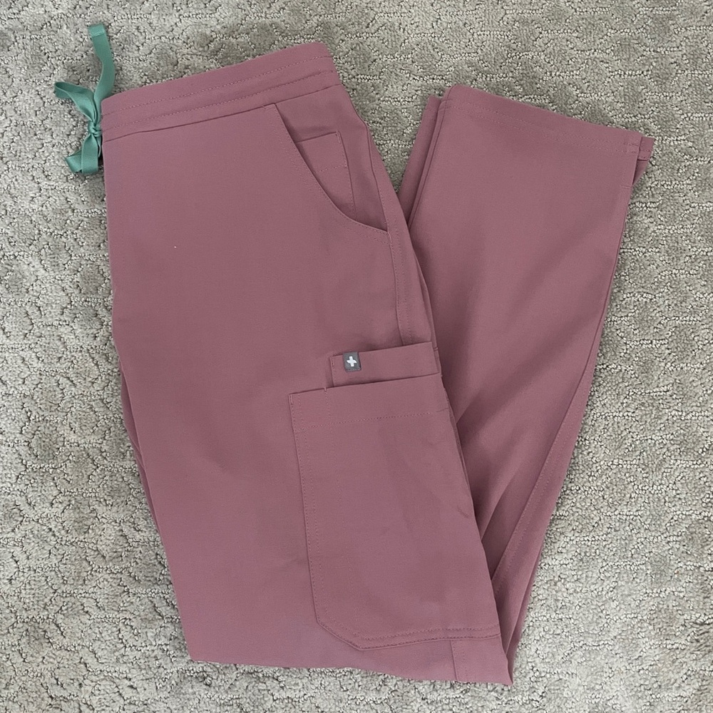 Figs Yola Skinny Scrub Pants - Mauve